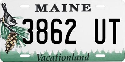 ME license plate 3862UT