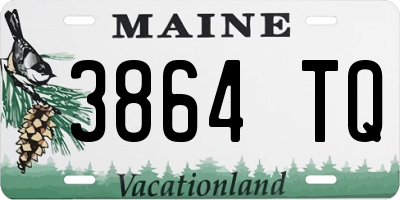 ME license plate 3864TQ