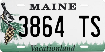 ME license plate 3864TS