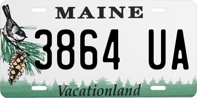 ME license plate 3864UA