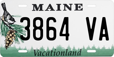 ME license plate 3864VA