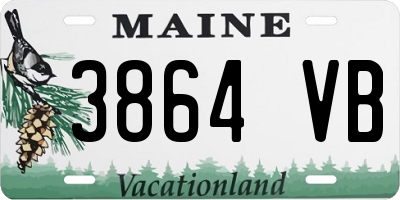 ME license plate 3864VB