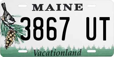 ME license plate 3867UT