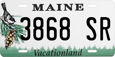 ME license plate 3868SR