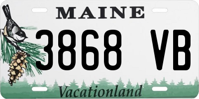 ME license plate 3868VB