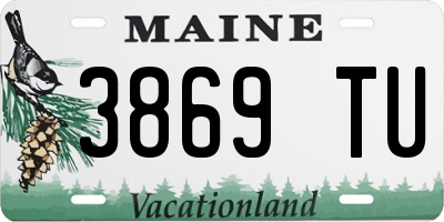 ME license plate 3869TU