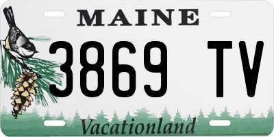 ME license plate 3869TV
