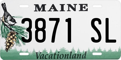 ME license plate 3871SL