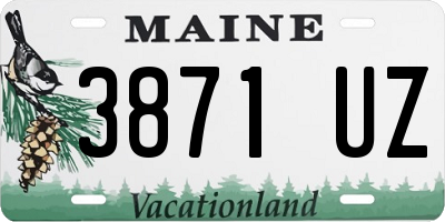 ME license plate 3871UZ