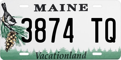 ME license plate 3874TQ
