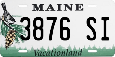 ME license plate 3876SI