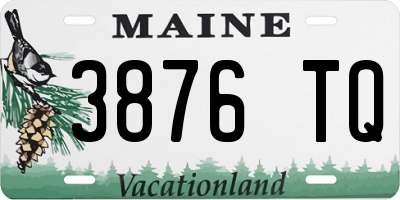 ME license plate 3876TQ