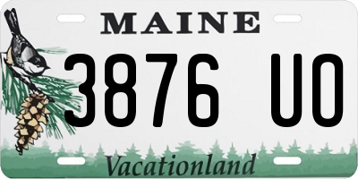ME license plate 3876UO