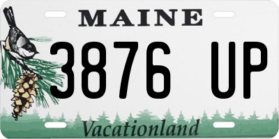 ME license plate 3876UP