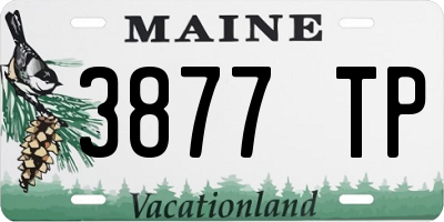 ME license plate 3877TP