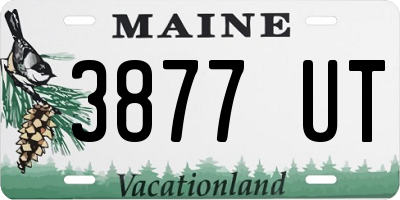 ME license plate 3877UT