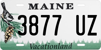 ME license plate 3877UZ