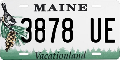 ME license plate 3878UE