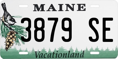 ME license plate 3879SE