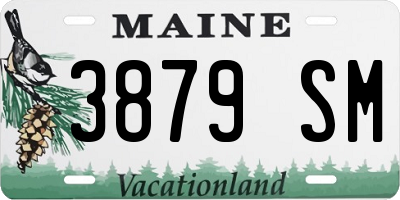ME license plate 3879SM