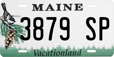 ME license plate 3879SP