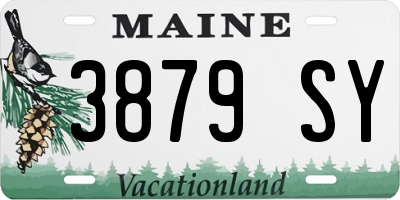 ME license plate 3879SY