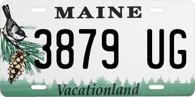ME license plate 3879UG