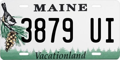 ME license plate 3879UI