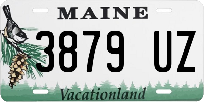 ME license plate 3879UZ