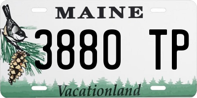 ME license plate 3880TP