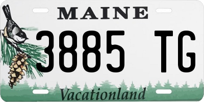 ME license plate 3885TG