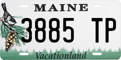ME license plate 3885TP