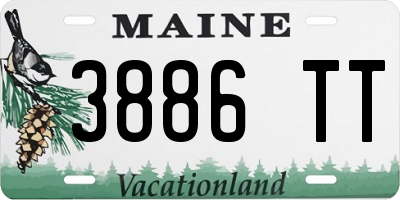 ME license plate 3886TT