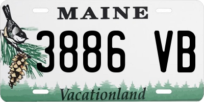 ME license plate 3886VB