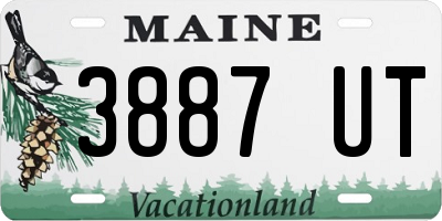 ME license plate 3887UT
