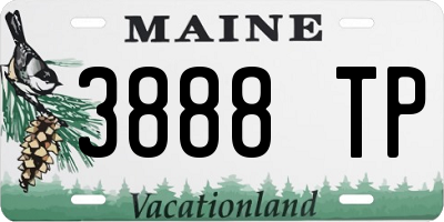 ME license plate 3888TP