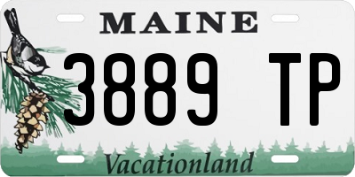 ME license plate 3889TP