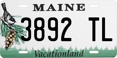 ME license plate 3892TL