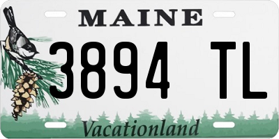 ME license plate 3894TL