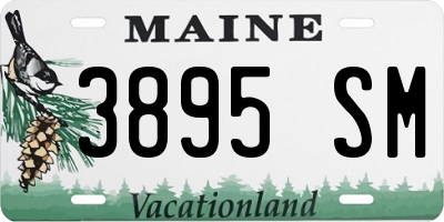 ME license plate 3895SM