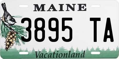 ME license plate 3895TA