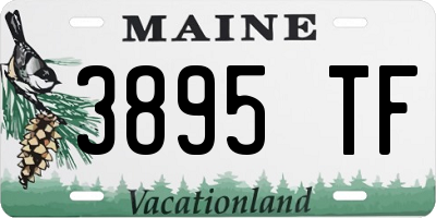 ME license plate 3895TF