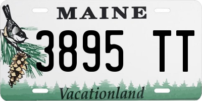 ME license plate 3895TT