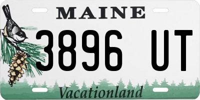 ME license plate 3896UT