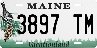 ME license plate 3897TM