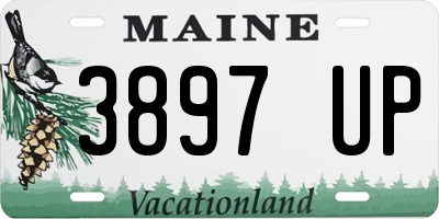 ME license plate 3897UP