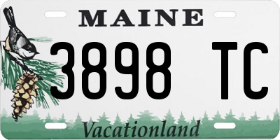 ME license plate 3898TC
