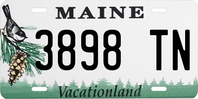 ME license plate 3898TN