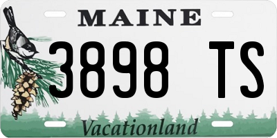 ME license plate 3898TS