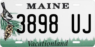 ME license plate 3898UJ